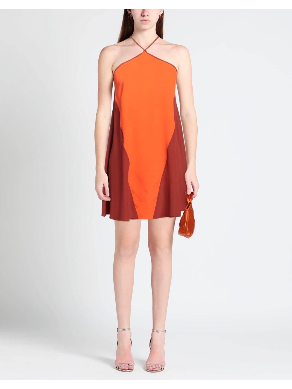NWT Artsy Color Block Mini Party Dress Summer Resort Wear Revitalized Basic